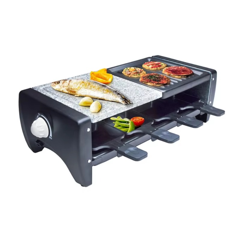 Raclette Grill Table - 1200W 전기 미니 테이블 라클렛 그릴,