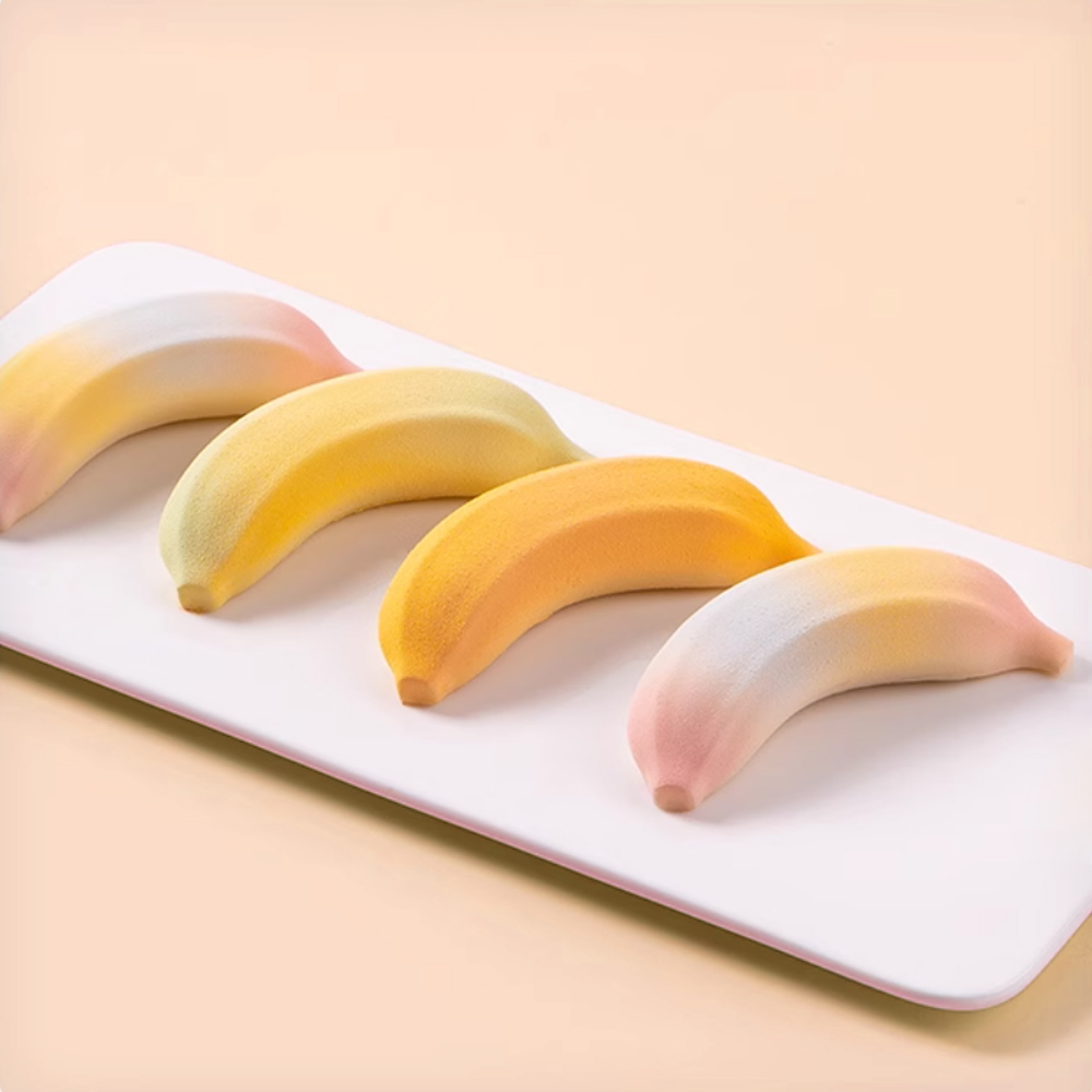 Kitchen Appliances For Baking - 6 또는 12 셀 바나나 디자인
