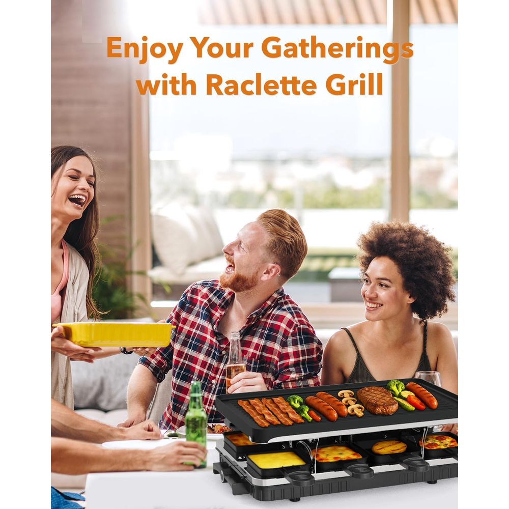 라클렛 테이블 그릴, 2-in-1 한국식 바베큐 그릴  - Raclette Grill Table 리뷰 및 가격