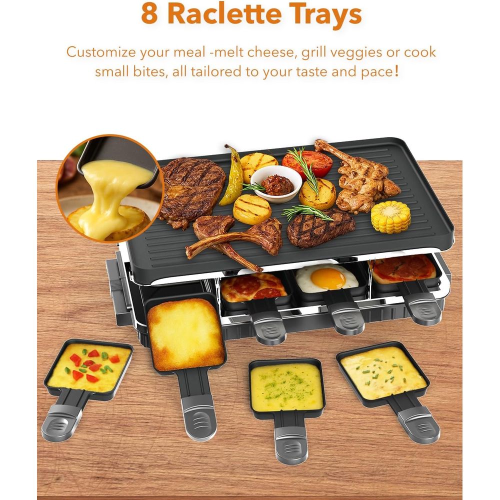 라클렛 테이블 그릴, 2-in-1 한국식 바베큐 그릴  - Raclette Grill Table 리뷰 및 가격