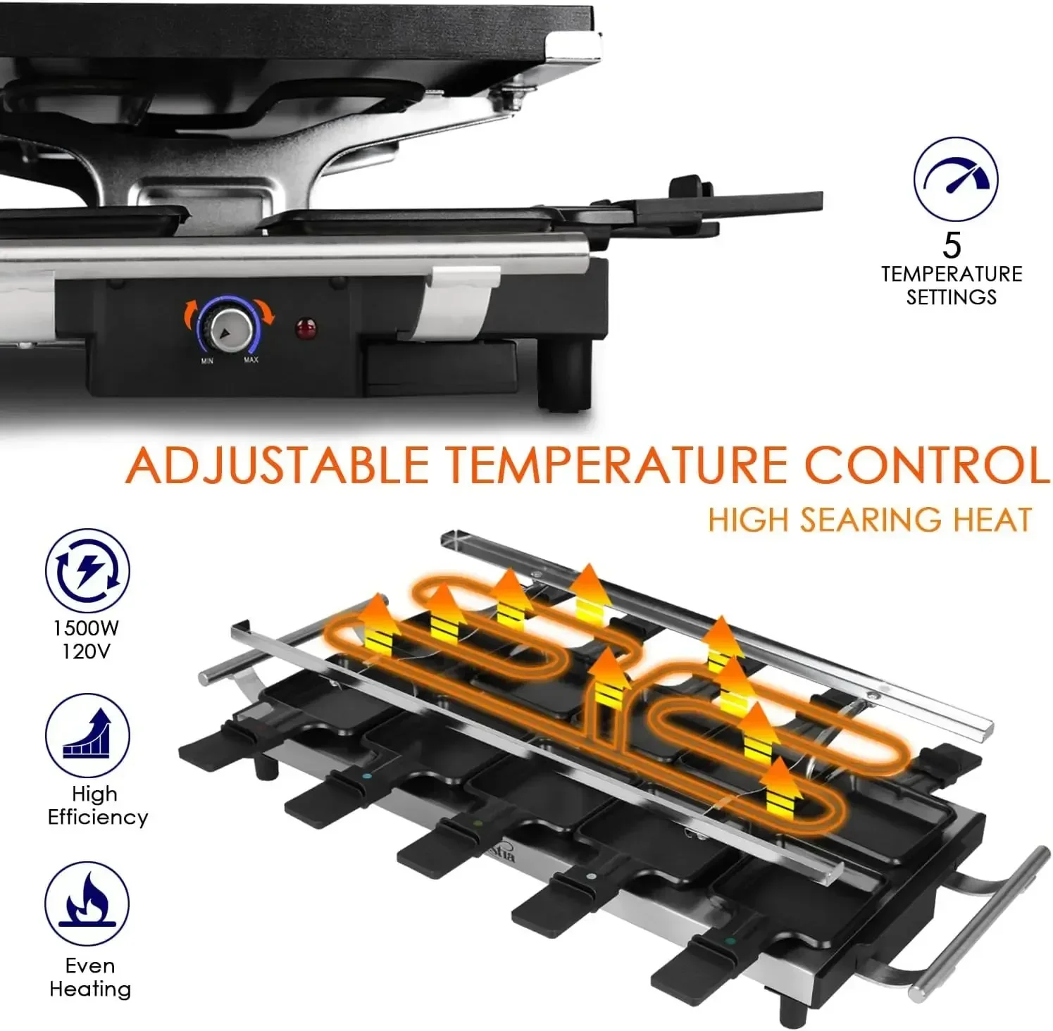 아르테시아 라클렛 테이블 그릴, 1500W 라클렛 그릴 - Raclette Grill Table 리뷰 및 가격
