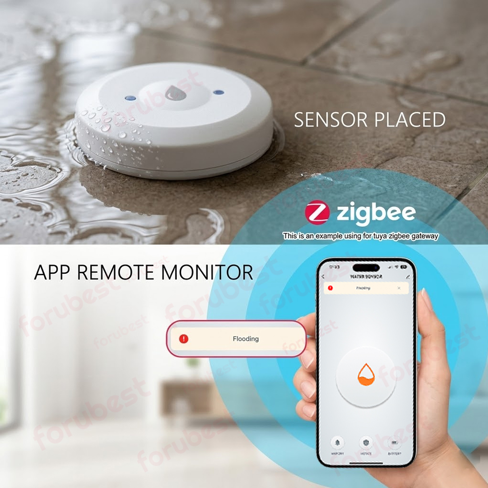Zigbee 워터 센서 누수 감지기 앱 주방/욕실용 원 - Kitchen Appliances Video 리뷰 및 가격
