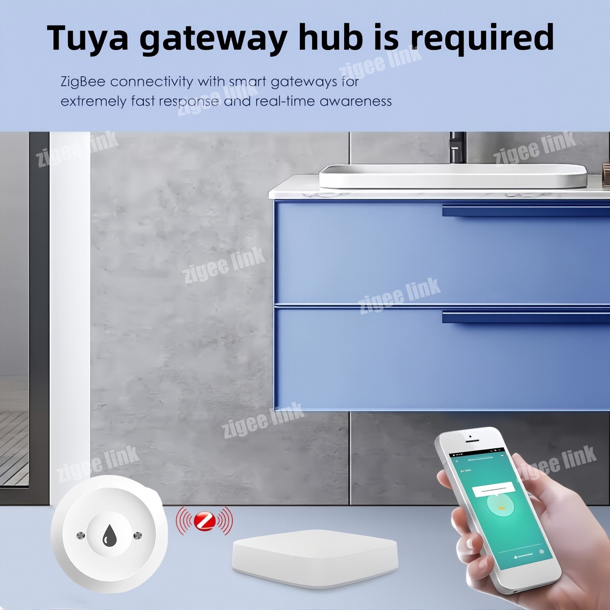 Tuya ZigBee 3.0용 스마트 누수 센서 홍수  - Kitchen Appliances Video 리뷰 및 가격