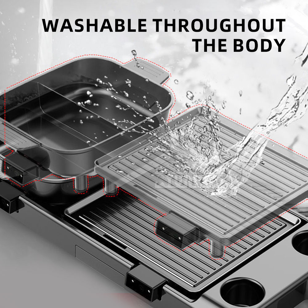 전기 바베큐 핫팟 스토브 이중 맛 조리 냄비 베이킹 플 - Kitchen Appliances For Baking 리뷰 및 가격