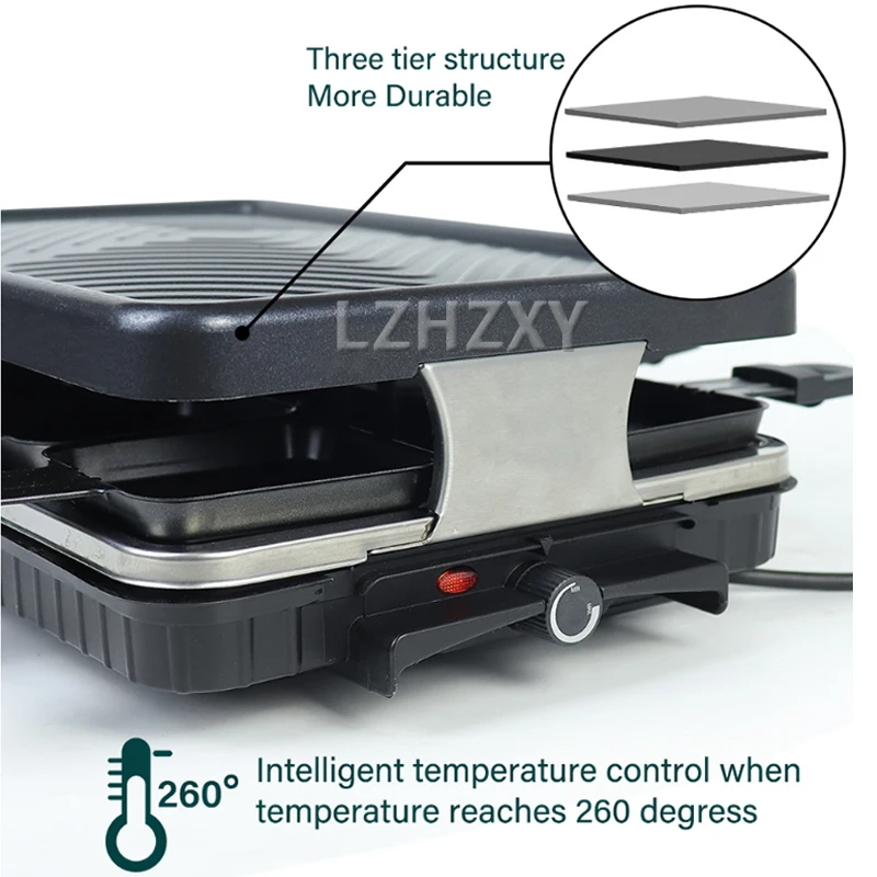 테이블 그릴 전기 한국식 바베큐 그릴 실내 치즈 라클레 - Raclette Grill Table 리뷰 및 가격