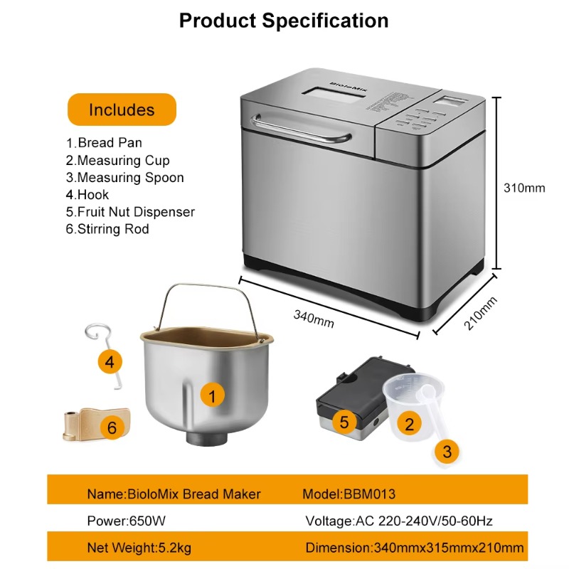 디지털 전기 가전 주방용 제빵기 프랑스 빵 번 제조기  - Kitchen Appliances Made In Usa 리뷰 및 가격