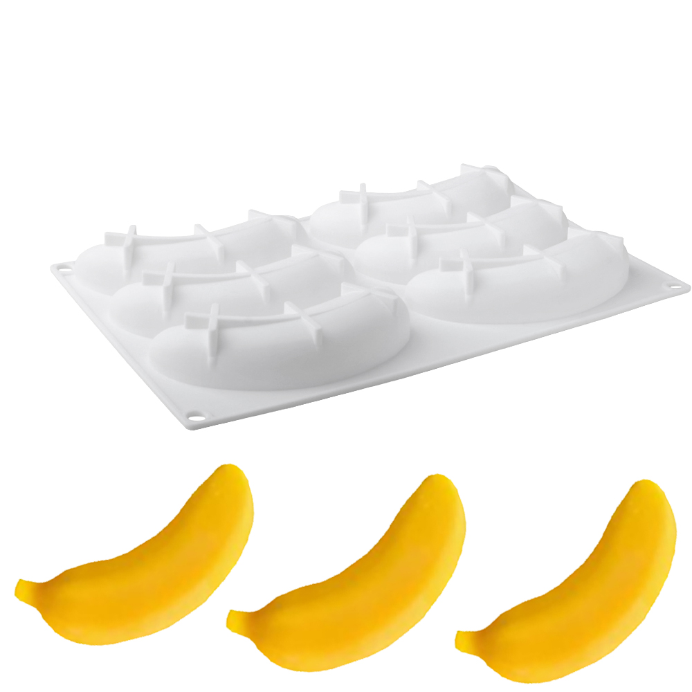 6 또는 12 셀 바나나 디자인 실리콘 케이크 금형 프 - Kitchen Appliances For Baking 리뷰 및 가격