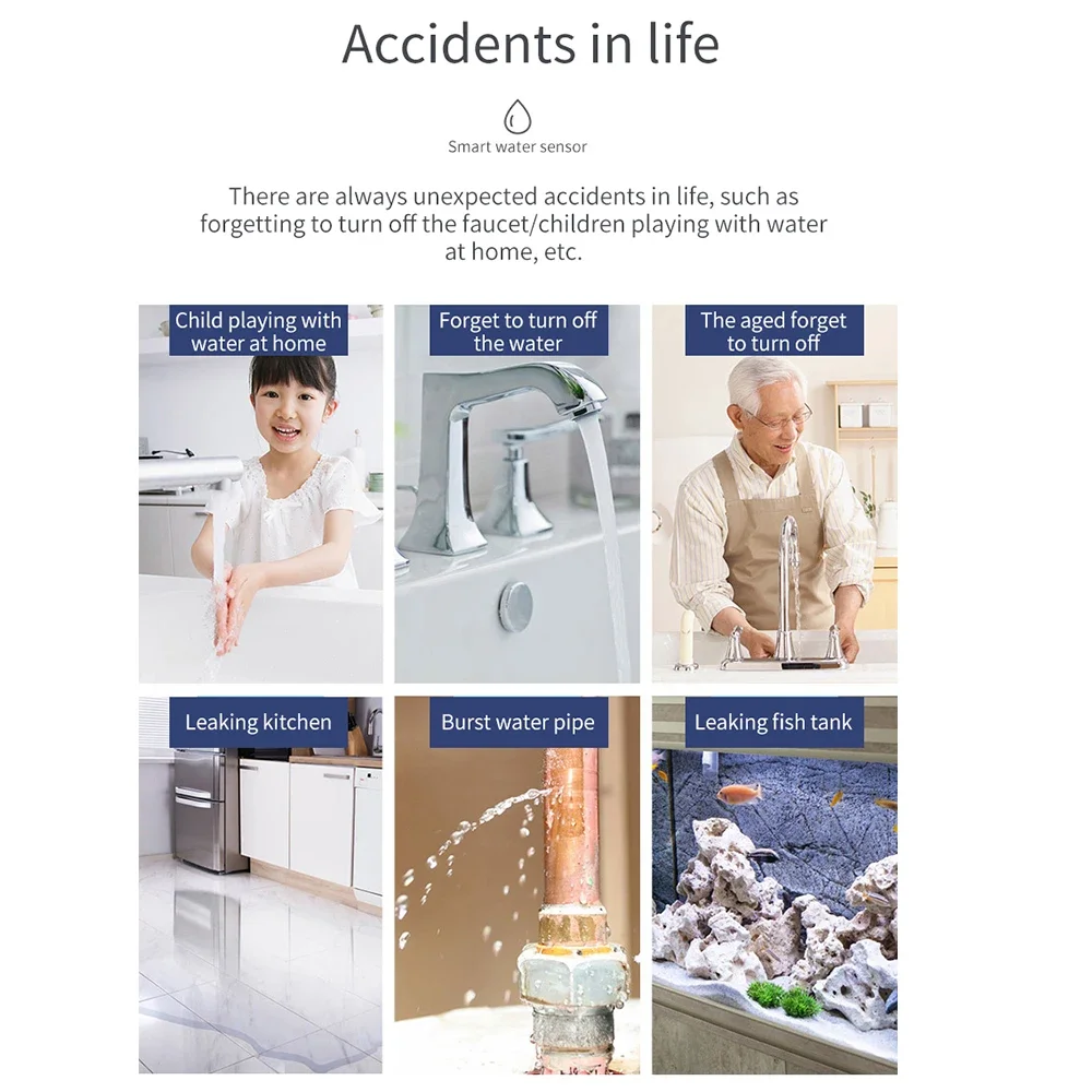 Zigbee 워터 센서 홍수 누출 감지기 App 주방/ - Kitchen Appliances Video 리뷰 및 가격