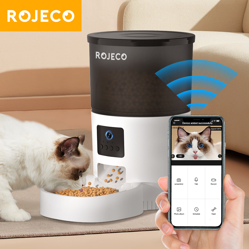 ROJECO 자동 고양이 피더 카메라 비디오 고양이 음 - Kitchen Appliances Video 리뷰 및 가격